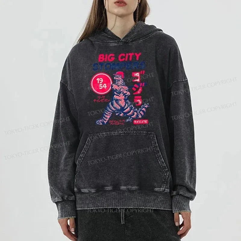 Tokyo-Tiger Big City Stompers Washed Hoodie