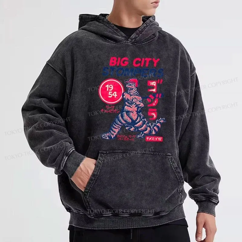 Tokyo-Tiger Big City Stompers Washed Hoodie
