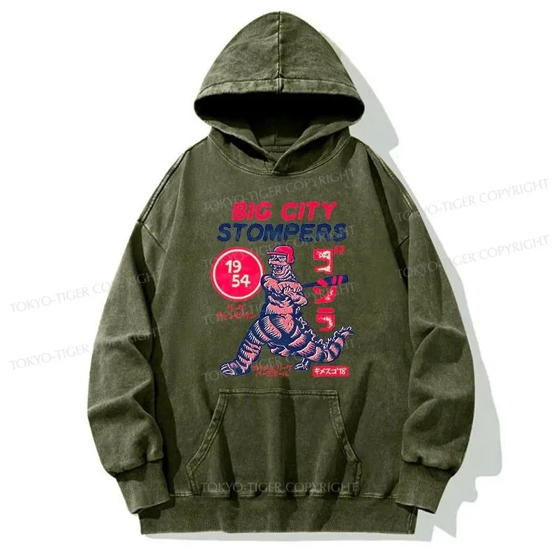 Tokyo-Tiger Big City Stompers Washed Hoodie