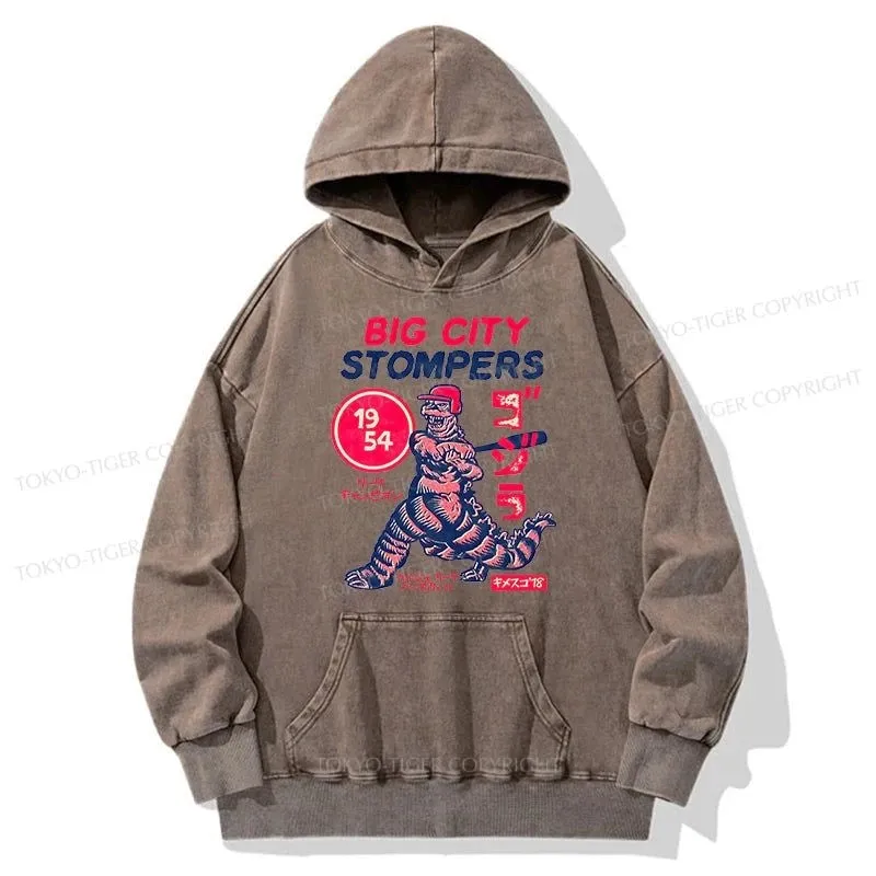 Tokyo-Tiger Big City Stompers Washed Hoodie