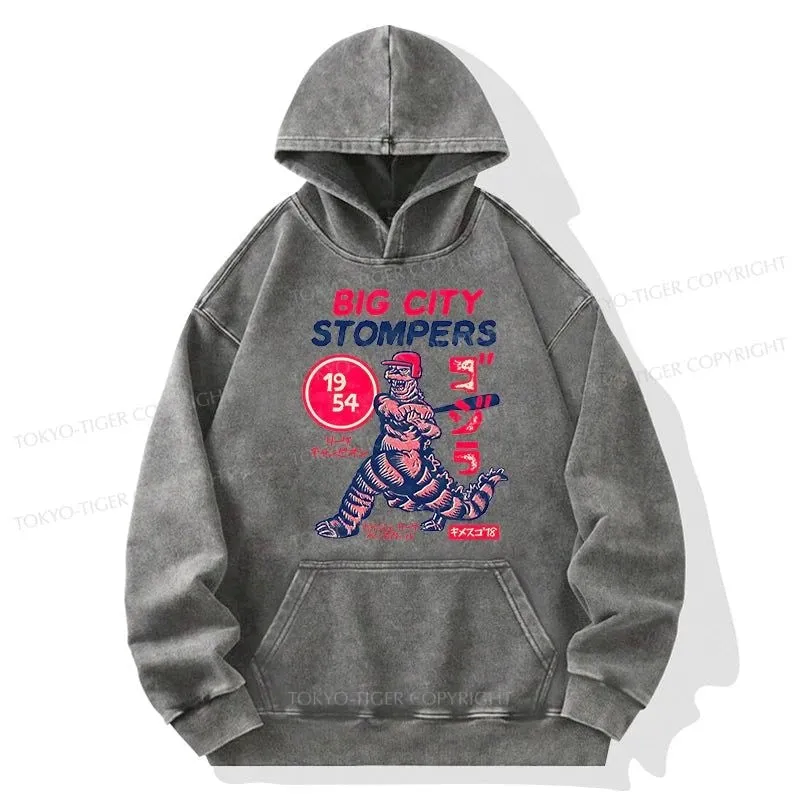 Tokyo-Tiger Big City Stompers Washed Hoodie