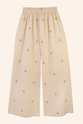 Tupelo Trouser Buttercup Embroidery