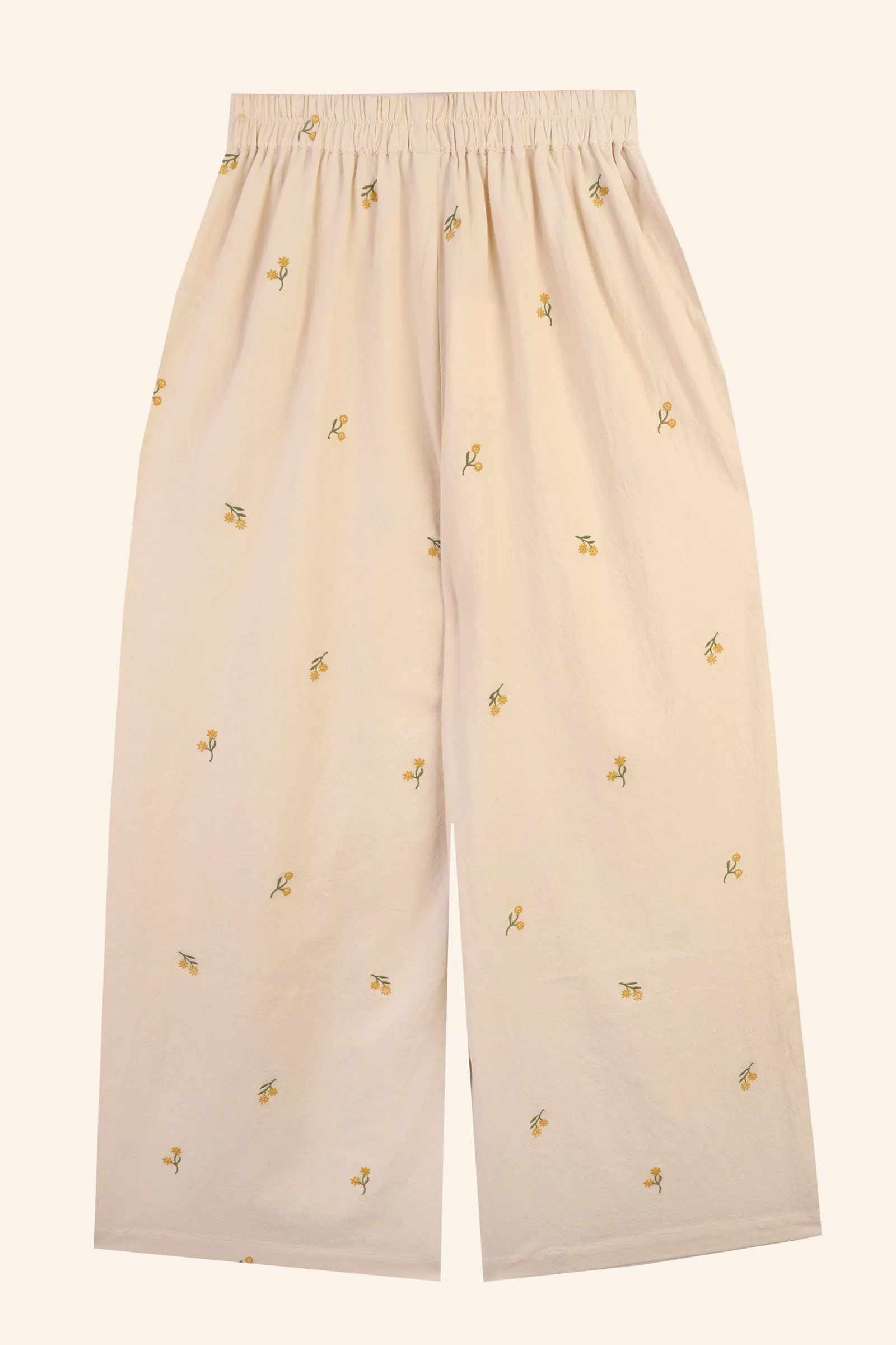 Tupelo Trouser Buttercup Embroidery