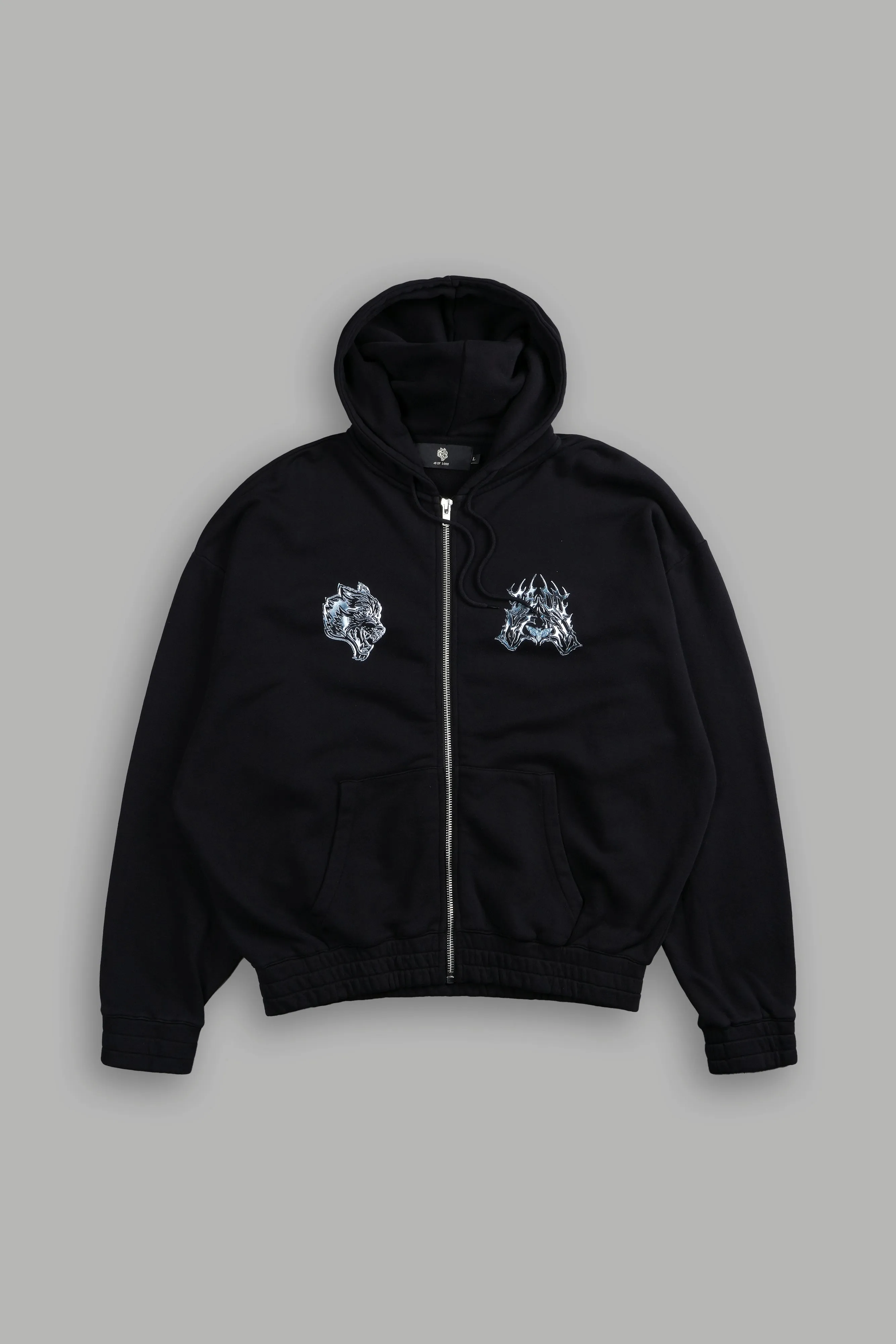 Unbreakable "Chambers" Zip Hoodie in Black