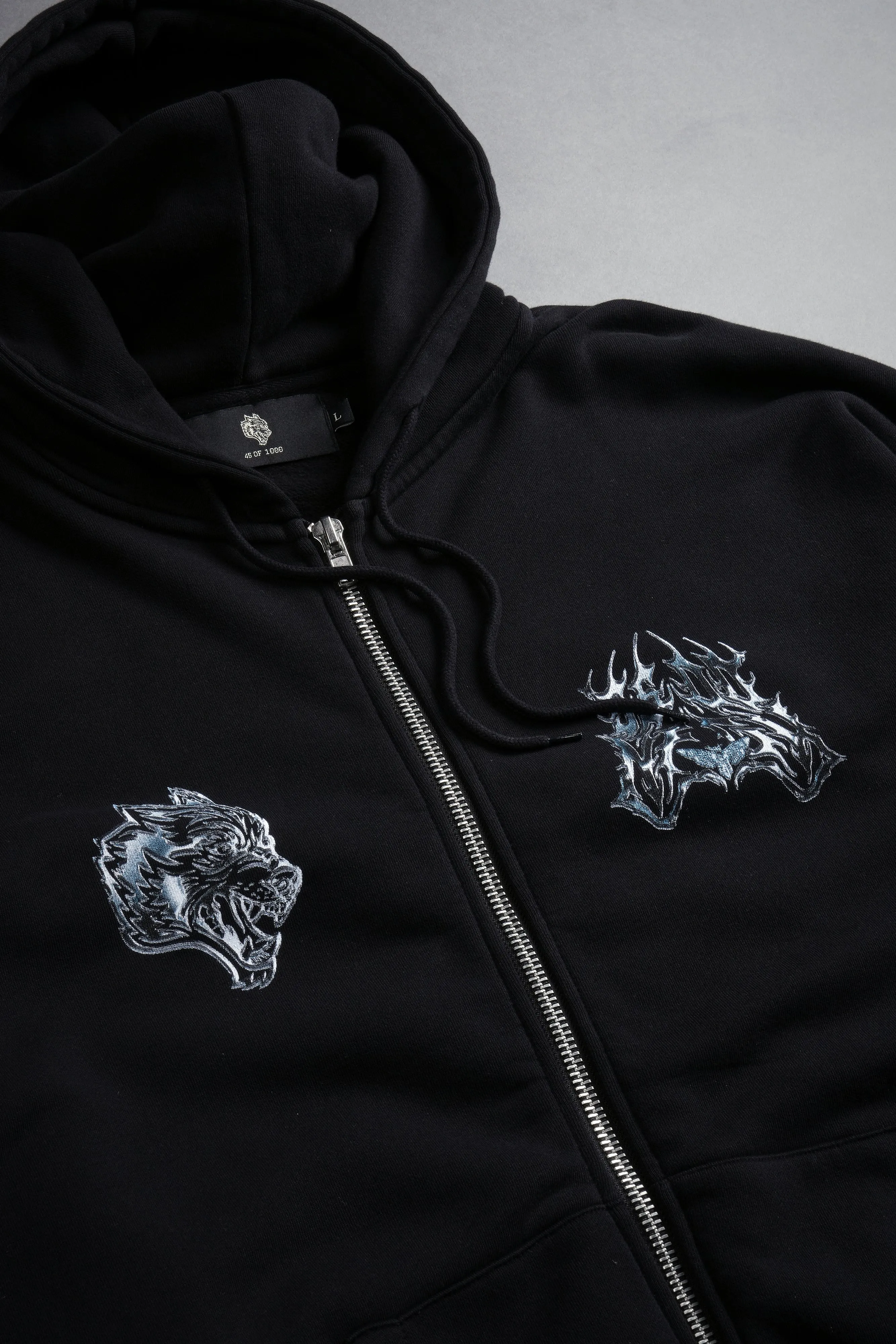 Unbreakable "Chambers" Zip Hoodie in Black