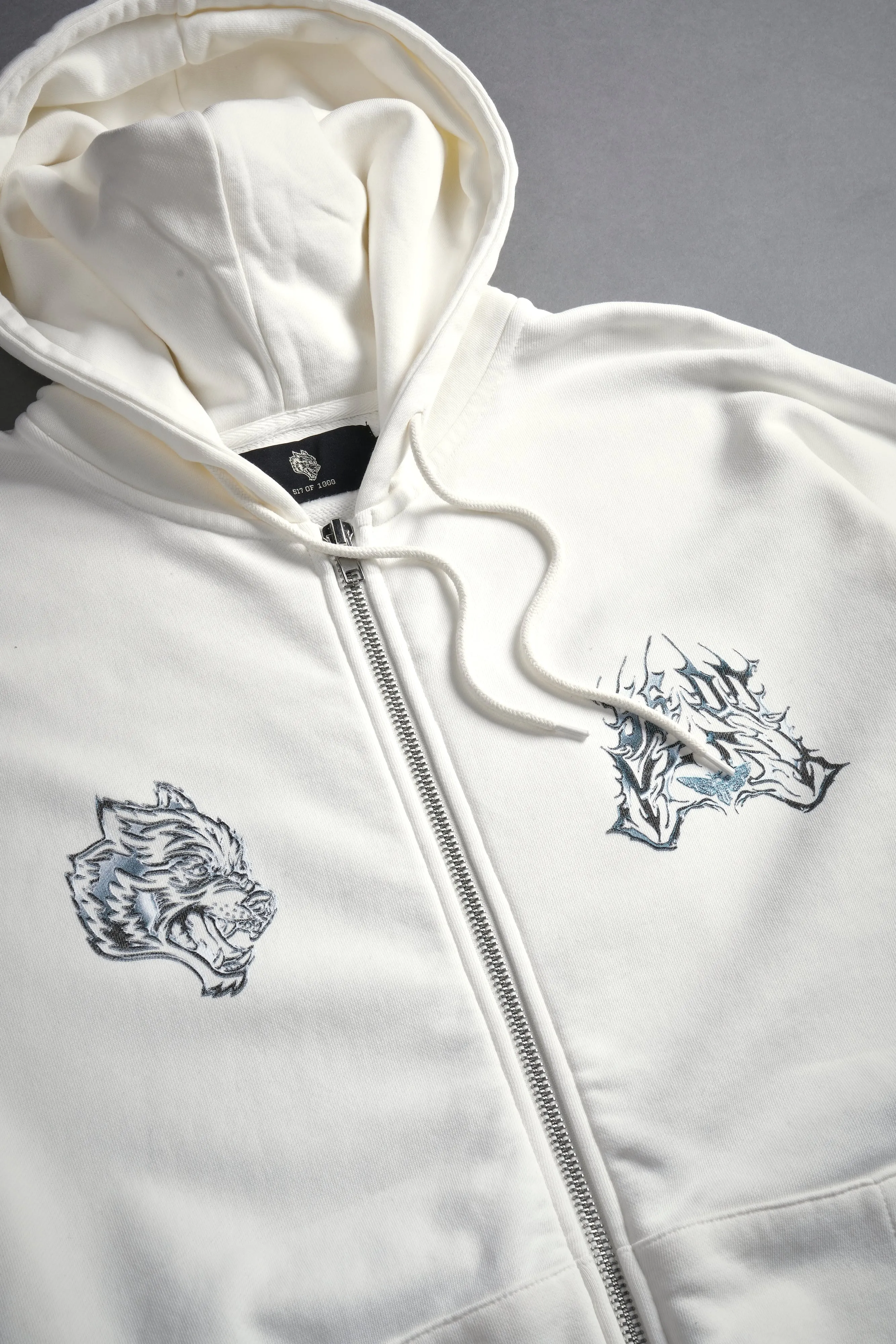 Unbreakable "Chambers" Zip Hoodie in Cream