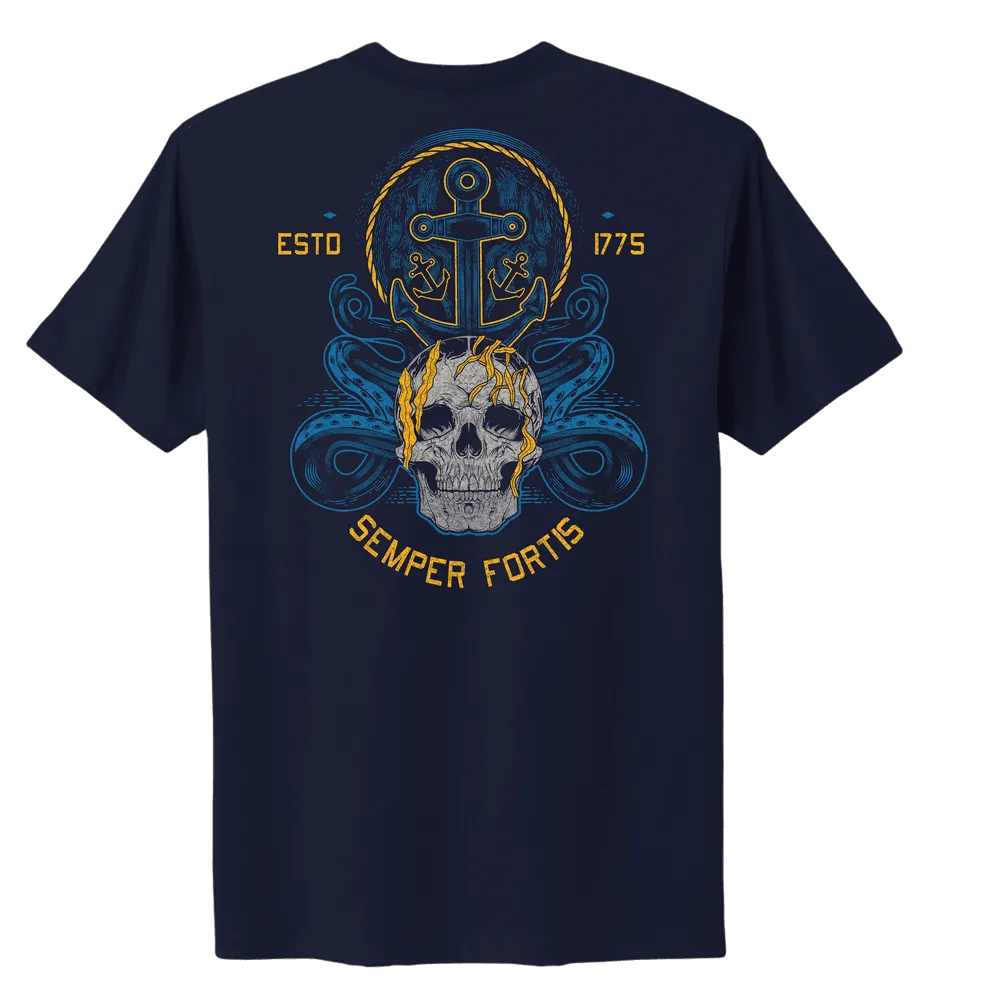 USN - Women's Semper Fortis Boyfriend Fit T-Shirt - Navy