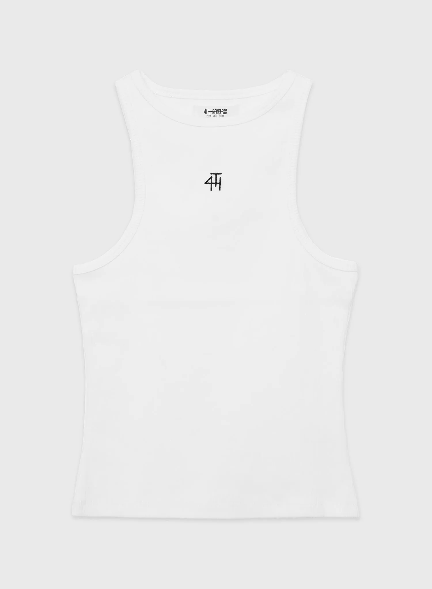 Everyday White Branded Racerback Vest Top - Size 4