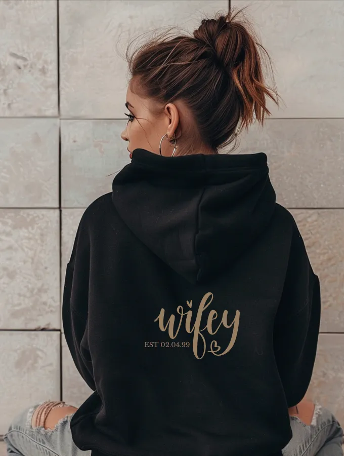 WIFEY HOODIE - BLACK