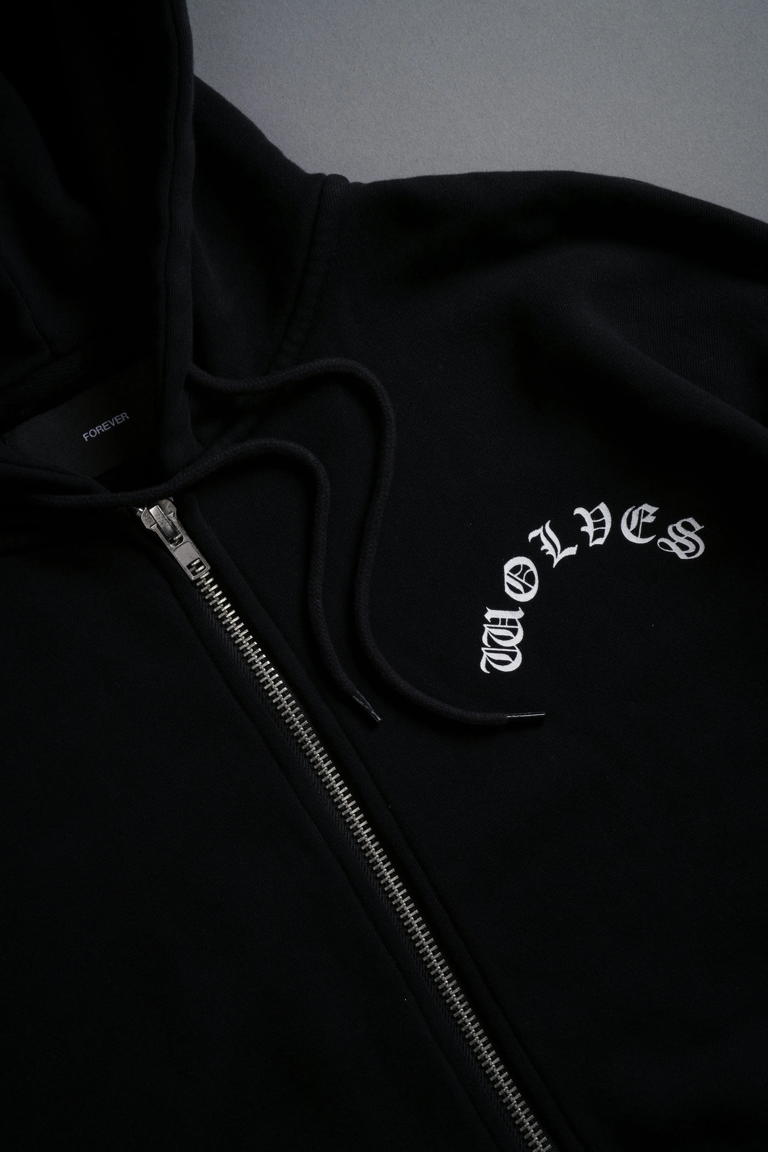 Wolf Chopper "Chambers" Zip Hoodie in Black