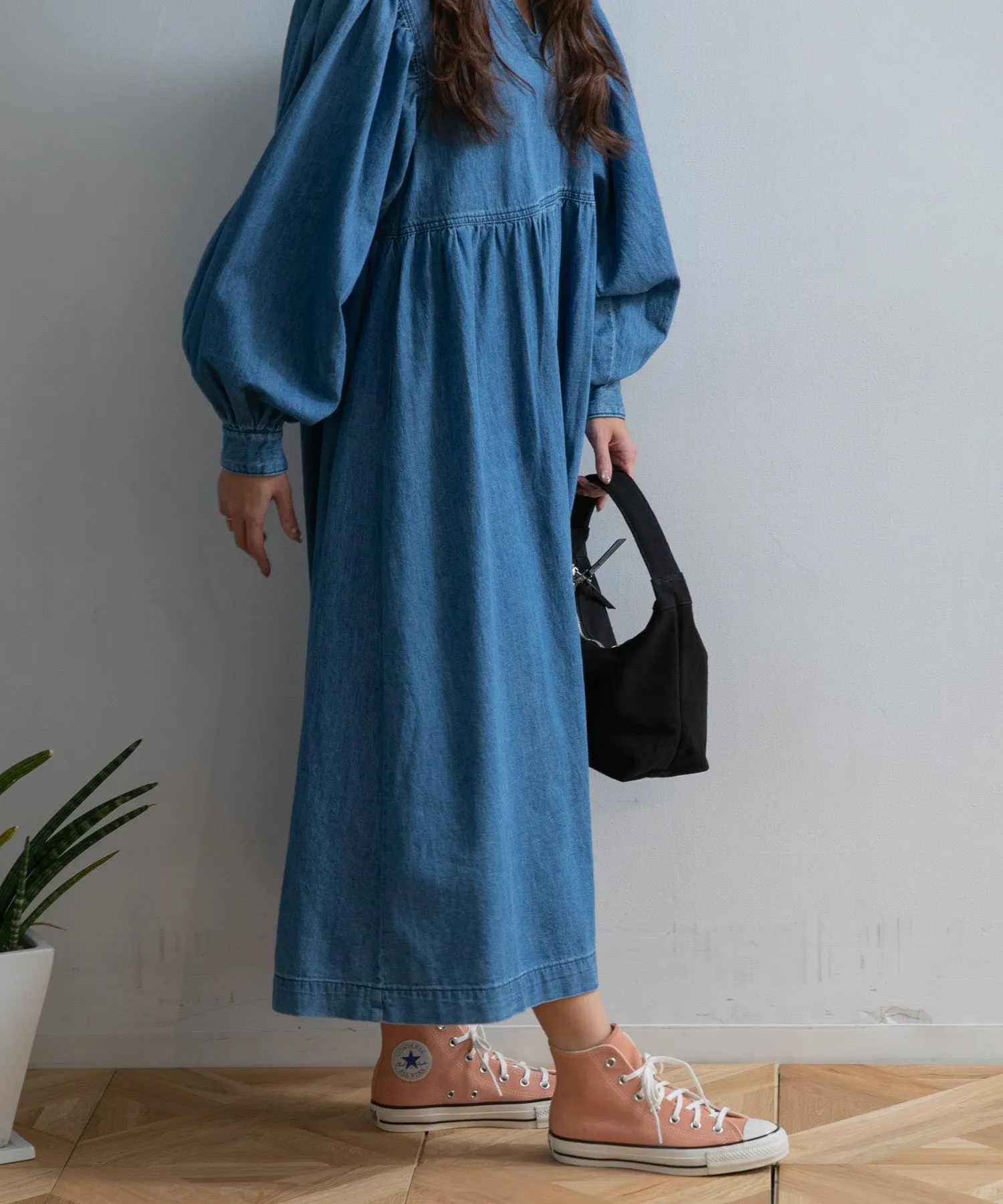 【WOMEN】Healthy denim Marshmallow ワンピース