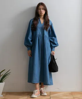【WOMEN】Healthy denim Marshmallow ワンピース