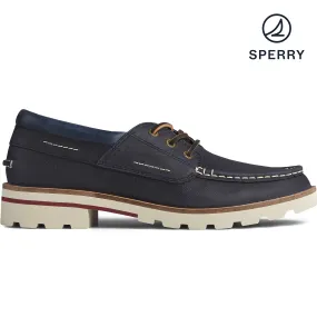 Women's Authentic Original Lug Moc Toe Galway Leather Dress Blues Boat Shoe (STS85607)