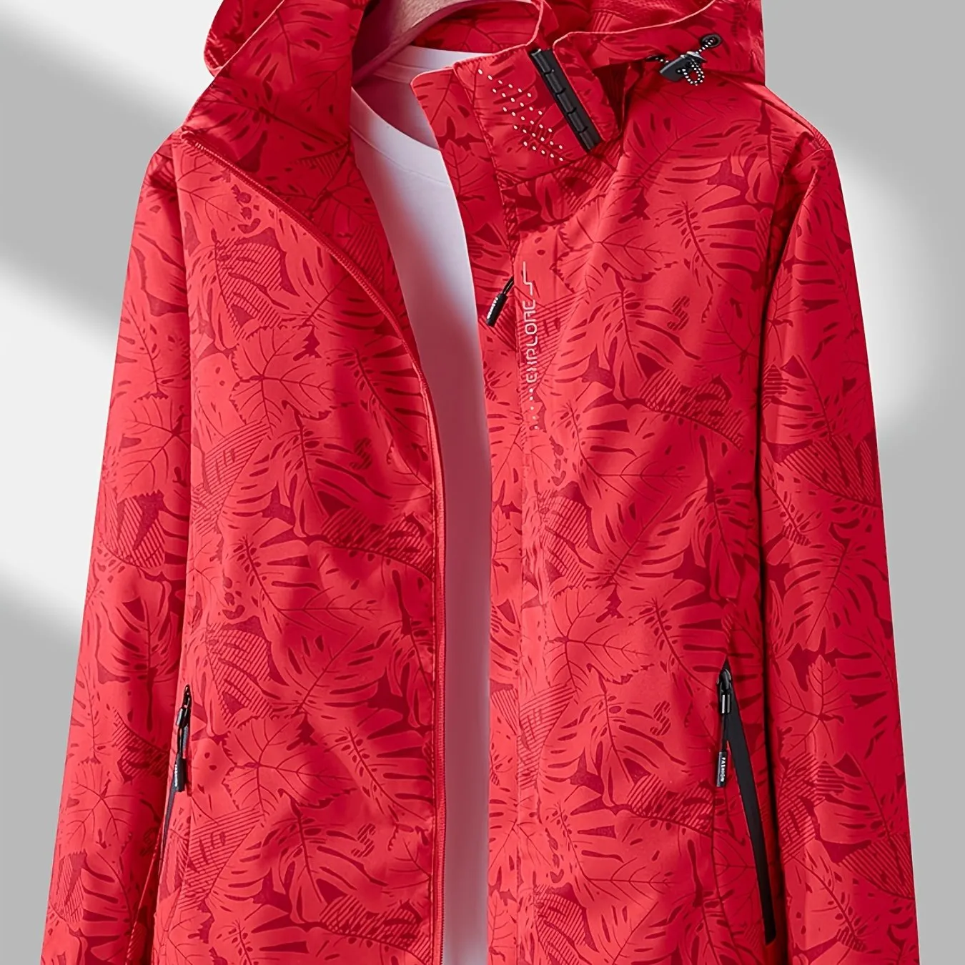 Womens Camouflage Outdoor Jacket Windproof Rainproof With Removable Hood Perfect For Outdoor Adventures | High-quality & Affordable
