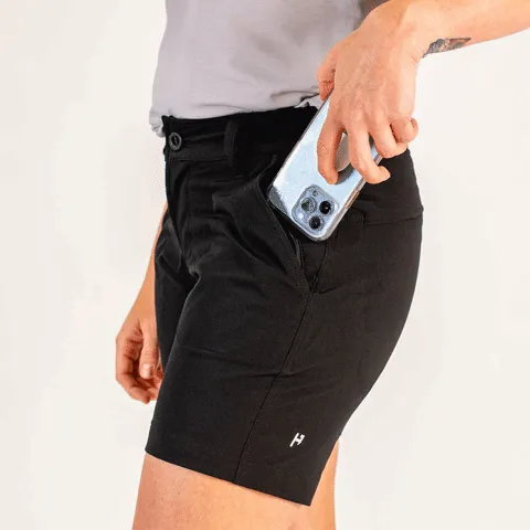 Women's Hot Lap Short  – Obsidian