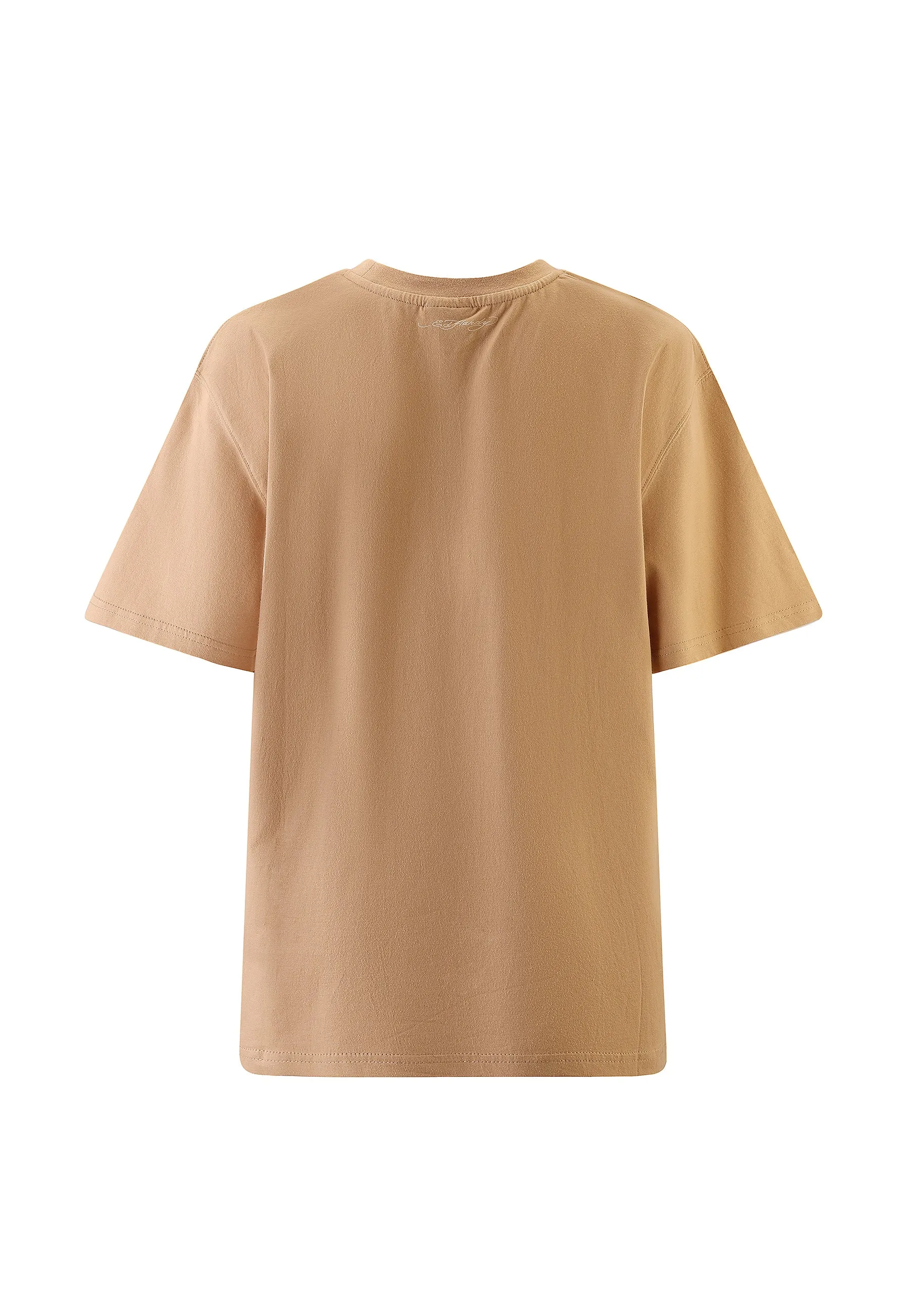 Womens Hummer Bird Relaxed Tshirt Top - Brown