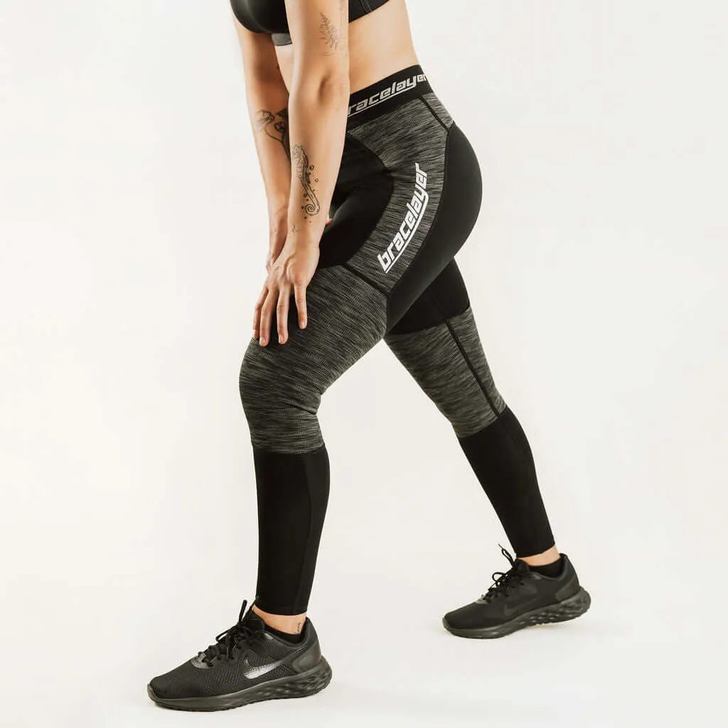 Womens KX1 Knee Support Compression Pants - Premium Performance Athletic Gear for Enhanced Comfort and Stability