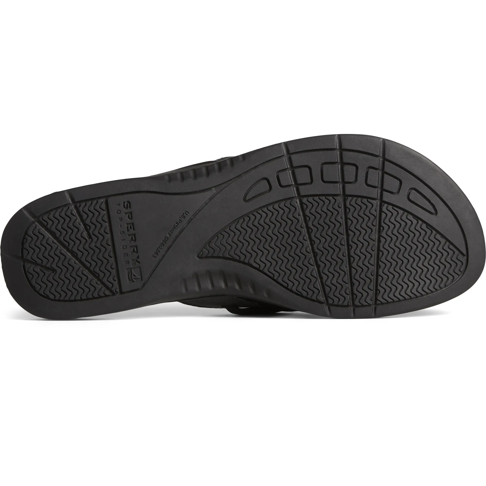 Women's Seafish Iridescent Sparkle Flip Flop - Black (STS88589)